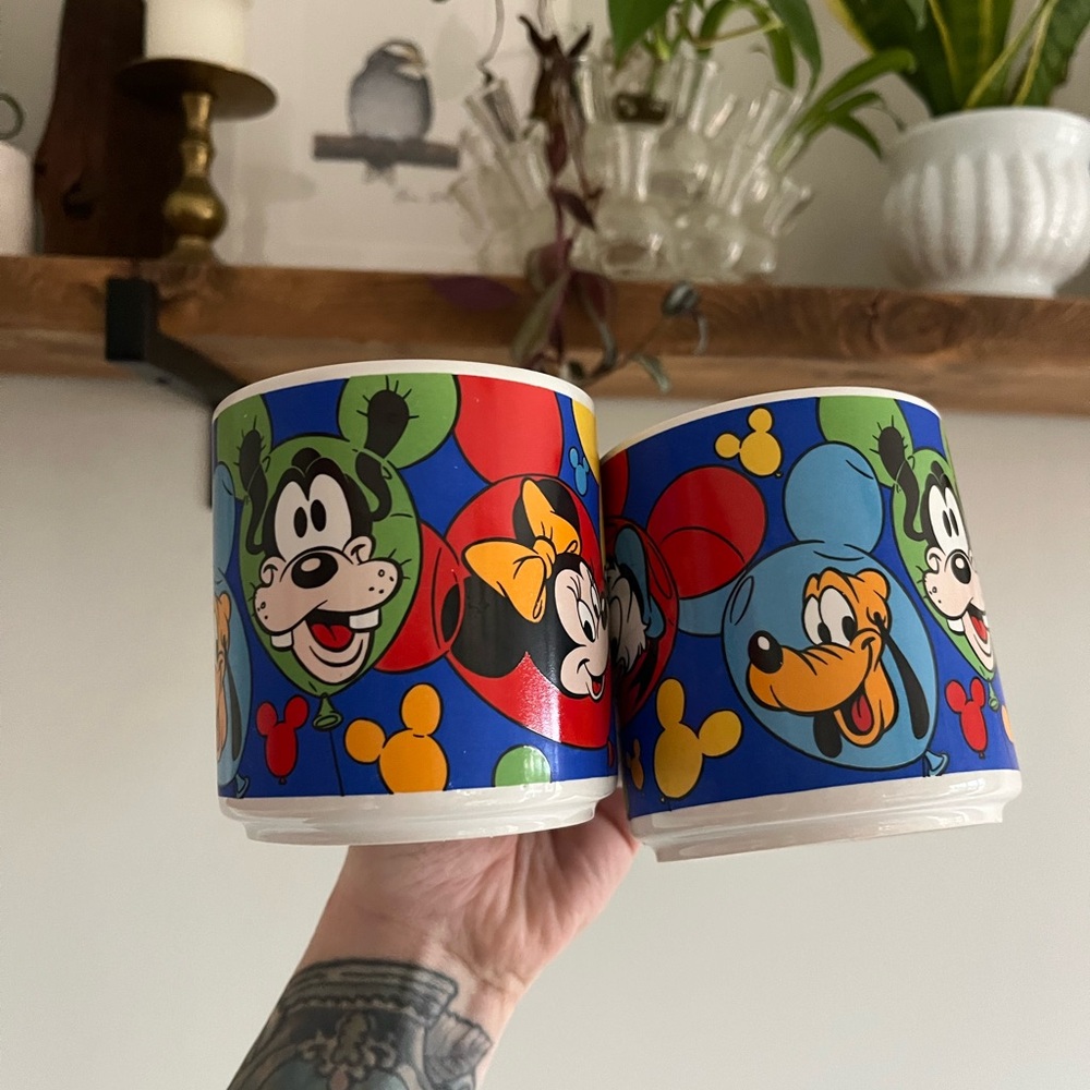 Vintage Disney character mugs